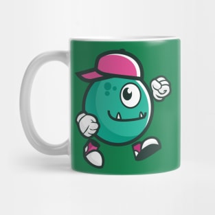 fun and cute monster mascot Mug